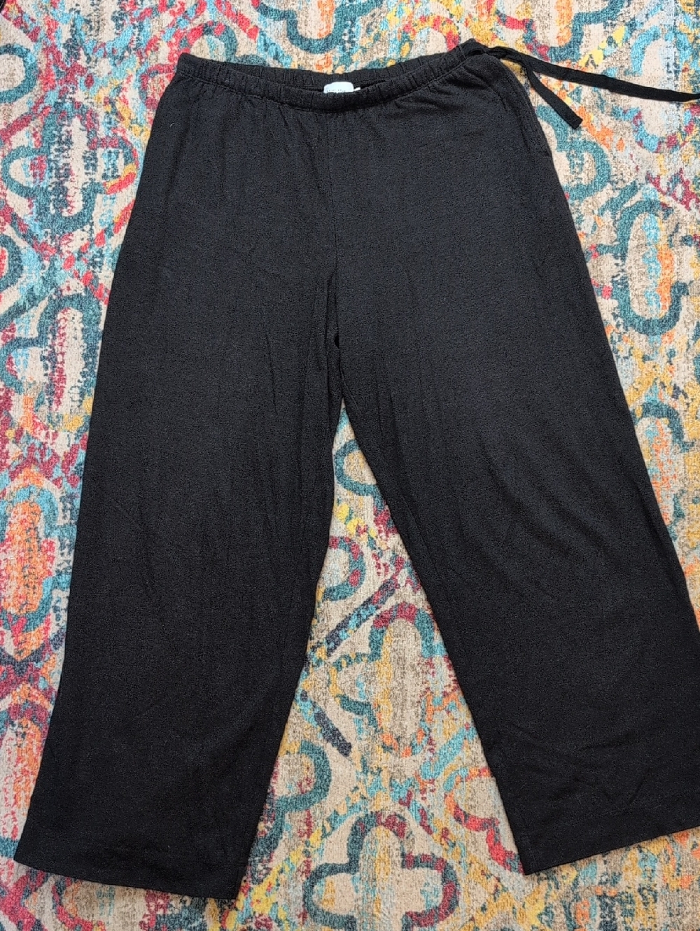 Deiji Studios Black Hemp / Cotton Lounge Pants Medium